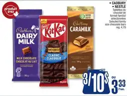Jean Coutu CADBURY • NESTLÉ family size chocolate bars offer