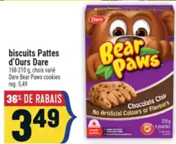 Marché Adonis BISCUITS PATTES D'OURS DARE | DARE BEAR PAWS COOKIES offer