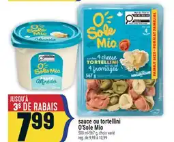 Marché Adonis sauce ou tortellini O'Sole Mio offer
