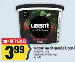 Marché Adonis YOGOURT MÉDITERRANÉE LIBERTÉ | LIBERTÉ MÉDITERRANÉE YOGURT offer