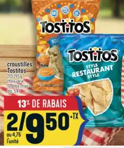 Marché Adonis CROUSTILLES TOSTITOS | TOSTITOS CHIPS offer