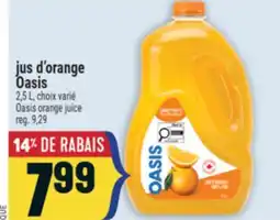 Marché Adonis Jus d'orange Oasis | Oasis orange juice offer