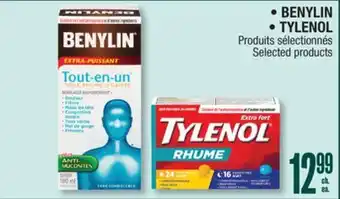 Jean Coutu BENYLIN, TYLENOL Selected products offer