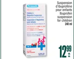 Jean Coutu PERSONNELLE Ibuprofen suspension for children offer