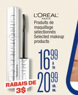 Jean Coutu L'ORÉAL Selected makeup products offer