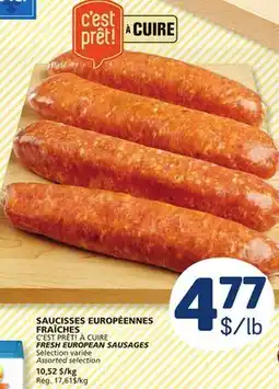 Marché Bonichoix FRESH EUROPEAN SAUSAGES offer