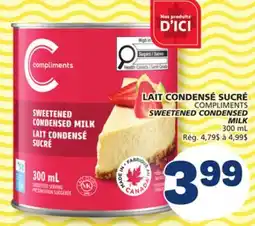 Marché Bonichoix COMPLIMENTS SWEETENED CONDENSED MILK offer