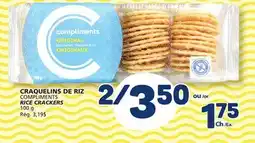 Marché Bonichoix COMPLIMENTS RICE CRACKERS offer