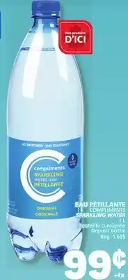 Marché Bonichoix COMPLIMENTS SPARKLING WATER offer