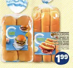 Marché Bonichoix COMPLIMENTS HAMBURGER, HOT-DOG BUNS, BAGELS OR ENGLISH MUFFINS offer