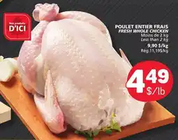 Marché Bonichoix FRESH WHOLE CHICKEN offer