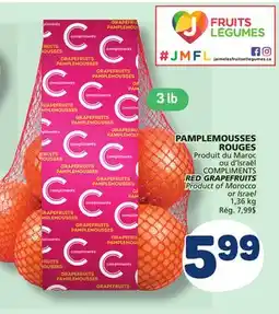 Marché Bonichoix COMPLIMENTS RED GRAPEFRUITS offer
