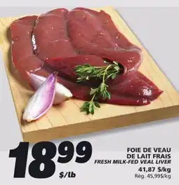IGA FRESH MILK-FED VEAL LIVER offer