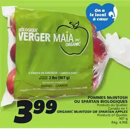 IGA ORGANIC McINTOSH OR SPARTAN APPLES offer