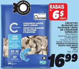 IGA FROZEN ECUADORIAN PACIFIC RAW WHITE SHRIMP offer