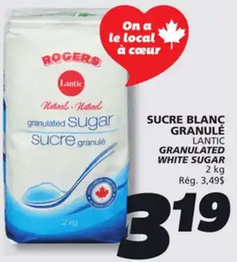 IGA LANTIC GRANULATED WHITE SUGAR offer