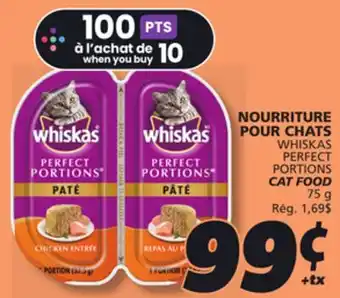 IGA WHISKAS PERFECT PORTIONS CAT FOOD offer