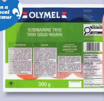 IGA OLYMEL DUO, TRIO SLICED DELI MEATS offer