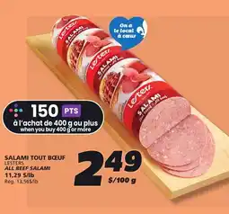 IGA LESTERS ALL BEEF SALAMI offer