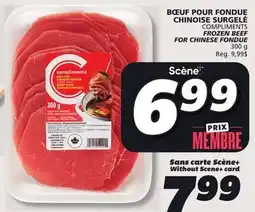 IGA COMPLIMENTS FROZEN BEEF FOR CHINESE FONDUE offer