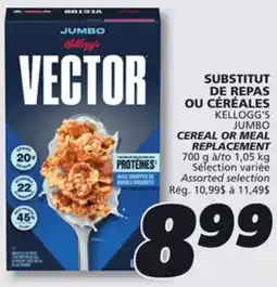 IGA KELLOGG'S JUMBO CEREAL OR MEAL REPLACEMENT offer