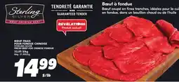IGA STERLING SILVER FRESH BEEF FOR CHINESE FONDUE offer