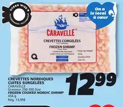 IGA CARAVELLE FROZEN COOKED NORDIC SHRIMP offer