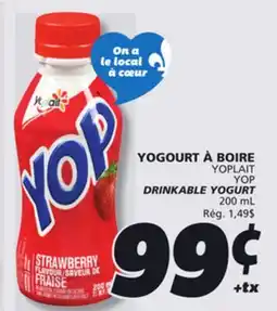 IGA YOPLAIT YOP DRINKABLE YOGURT offer
