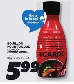 IGA RICARDO FONDUE BROTH offer