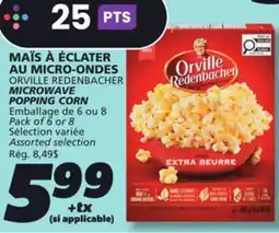 IGA ORVILLE REDENBACHER MICROWAVE POPPING CORN offer