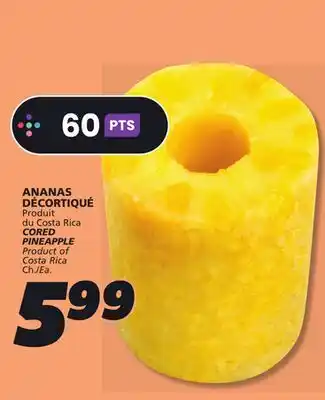 IGA CORED PINEAPPLE offer