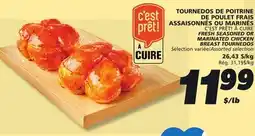 IGA FRESH SEASONED OR MARINATED CHICKEN BREAST TOURNEDOS offer