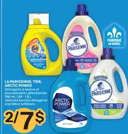 Brunet LA PARISIENNE, TIDE, ARCTIC POWER Détergents à lessive et assouplissants sélectionnés offer