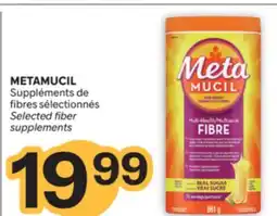 Brunet METAMUCIL Suppléments de fibres sélectionnés offer