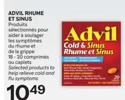 Brunet ADVIL RHUME ET SINUS Produits pour aider à soulager et de la grippe offer