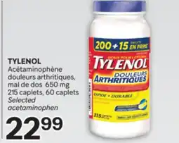 Brunet TYLENOL Acétaminophène douleurs arthritiques, mal de dos 650mg offer