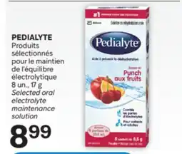 Brunet PEDIALYTE Produits sélectionnés pour le maintien de l'équilibre électrolytique offer