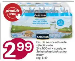 Brunet Selection Eau de source naturelle sélectionnée offer