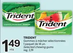 Brunet TRIDENT Gommes à mâcher sélectionnées offer