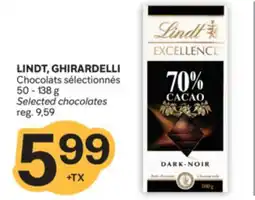 Brunet LINDT, GHIRARDELLI Chocolats sélectionnés offer