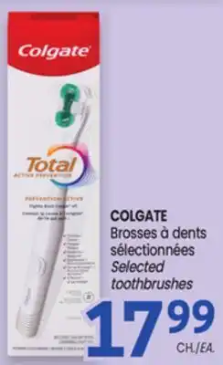 Uniprix COLGATE Brosses à dents sélectionnées/Selected toothbrushes offer
