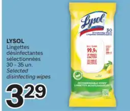 Brunet LYSOL Lingettes désinfectantes sélectionnées offer