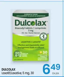 Uniprix DULCOLAX Laxatif/Laxative 5 mg offer