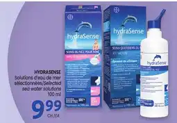 Uniprix HYDRASENSE Solutions d'eau de mer sélectionnées/Selected sea water solutions offer
