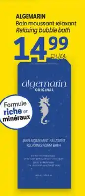 Uniprix ALGEMARIN Bain moussant relaxant / Relaxing bubble bath offer