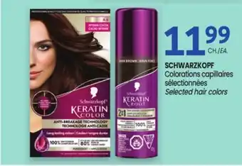 Uniprix SCHWARZKOPF Colorations capillaires sélectionnées/Selected hair colors offer