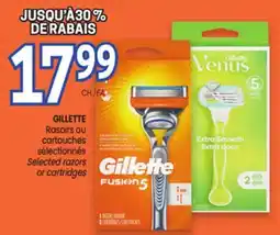 Uniprix GILLETTE Rasoirs ou cartouches sélectionnés / Selected razors or cartridges offer