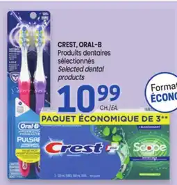 Uniprix CREST, ORAL-B Produits dentaires sélectionnés / Selected dental products offer