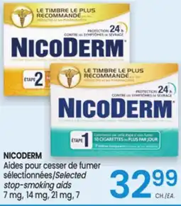 Uniprix NICODERM Aides pour cesser de fumer sélectionnées/Selected stop-smoking aids 7 mg, 14 mg, 21 mg offer