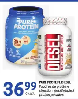 Uniprix PURE PROTEIN, DIESEL Poudres de protéine sélectionnées/Selected protein powders offer